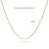Bold Alphabet Letter Initial Charm Necklace in Gold Tone
